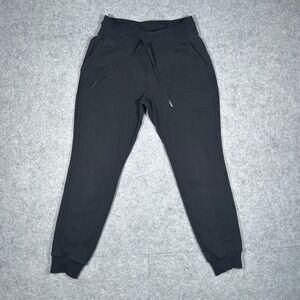 Lululemon warm down Jogger Womens 4 Black Athletic Lounge Sweatpants cuffed